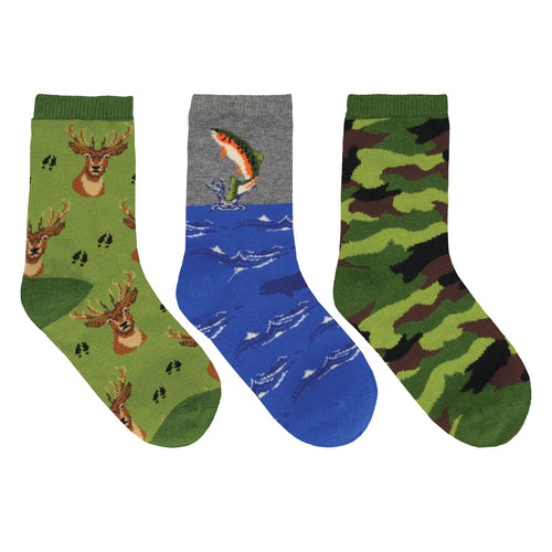 3 Pack - The Great Outdoors - Cotton Crew
