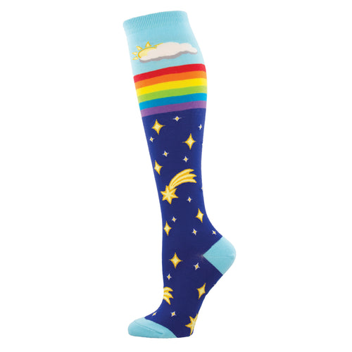 Rainbow Star - Knee Highs