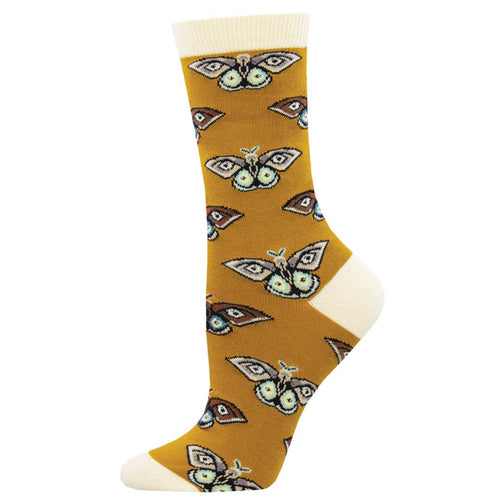 Bamboo Vintage Moths Socks for Women - Shop Now | Socksmith