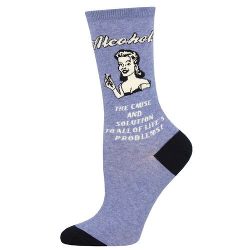 Retro Spoof Alcohol Socks for Women - Shop Now | Socksmith
