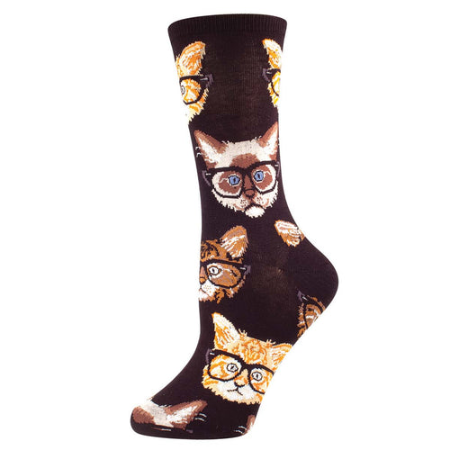 Hipster Cat Socks for Women - Shop Now | Socksmith