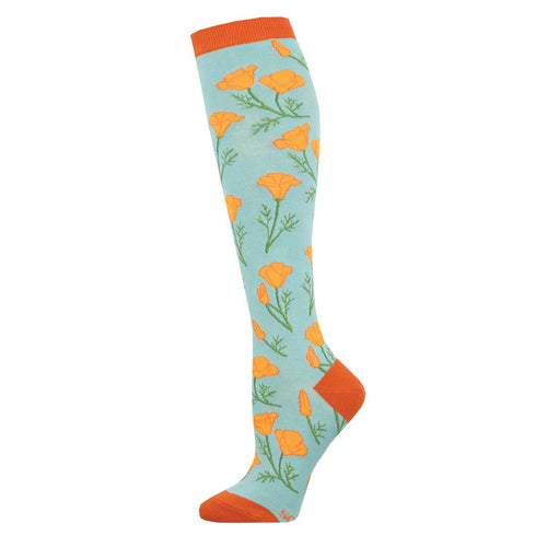 Maritime Poppies - Knee Highs