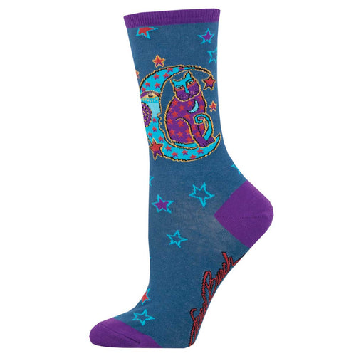 Laurel Burch - Moonside Cat - Cotton Crew