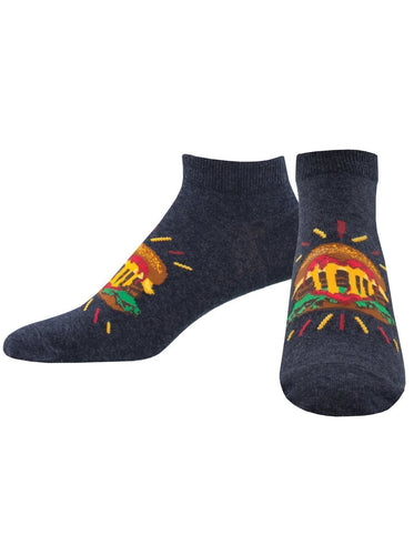 Burger Heart Ped Socks for Men - Shop Now | Socksmith