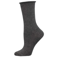 Women's Bamboo "Solid" Roll Top Socks