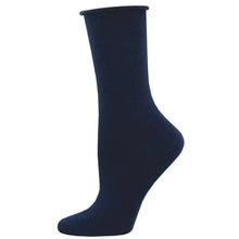 Women's Bamboo "Solid" Roll Top Socks