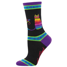 Women's Laurel Burch "Rainbow Cat" Socks