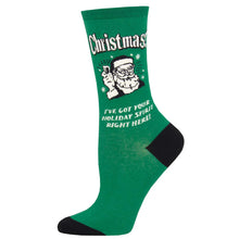 Women's Retro Spoof "Christmas Spirit" Socks