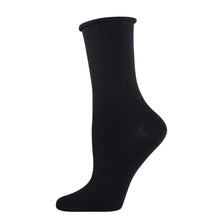 Women's Bamboo "Solid" Roll Top Socks