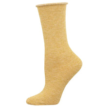 Women's Bamboo "Solid" Roll Top Socks