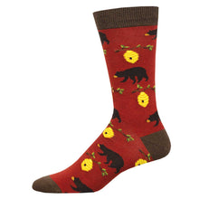 Men's Bamboo "Bears And Bees" Socks