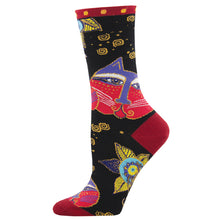 Women's Laurel Burch "Carlotta Cat" Socks