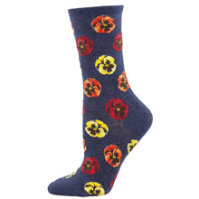 Women's "Blooming Pansies" Socks