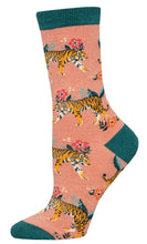 Women's Bamboo "Tiger Floral" Socks