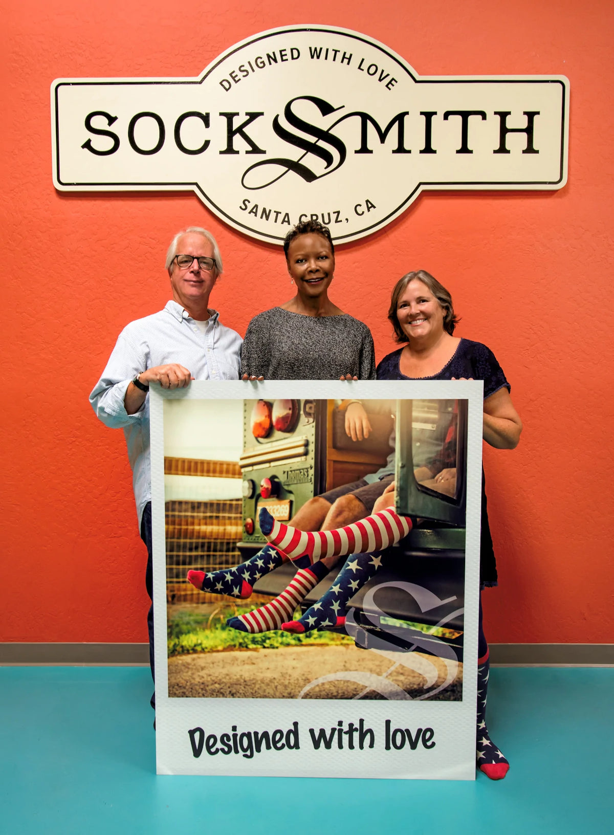 The Socksmith Owners: Eric, Cassandra, and Ellen