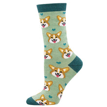 Bamboo Corgi Face Dog Socks for Women - Shop Now | Socksmith