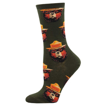 Smokey Bear Face Socks for Women - Shop Now | Socksmith