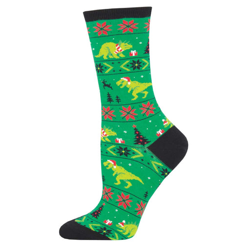 Christmas Dinosaur Socks for Women - Shop Now | Socksmith