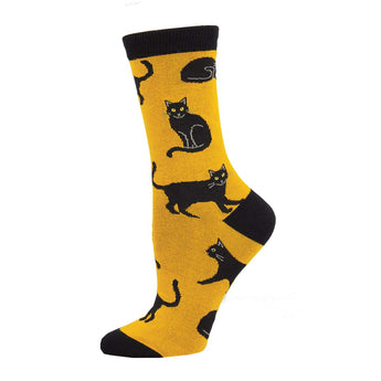 Black Cat Bamboo Socks for Women - Shop Now | Socksmith