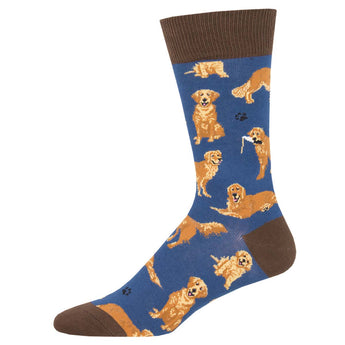 Golden Retrievers Socks for Men - Shop Now | Socksmith