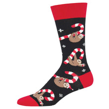 Candy Cane Sloth Socks for Men - Shop Now | Socksmith