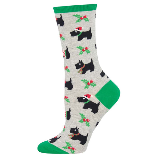 Festive Scotties Socks for Women - Shop Now | Socksmith
