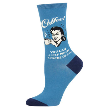 Retro Spoof Coffee Socks for Women - Shop Now | Socksmith