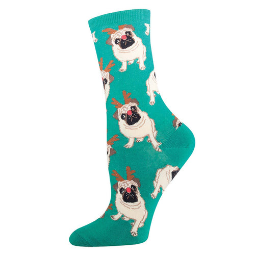 Holiday Pug Socks for Women - Shop Now | Socksmith