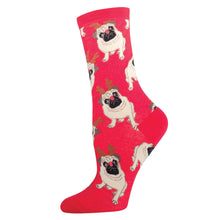 Women's "Antler Pug" Socks