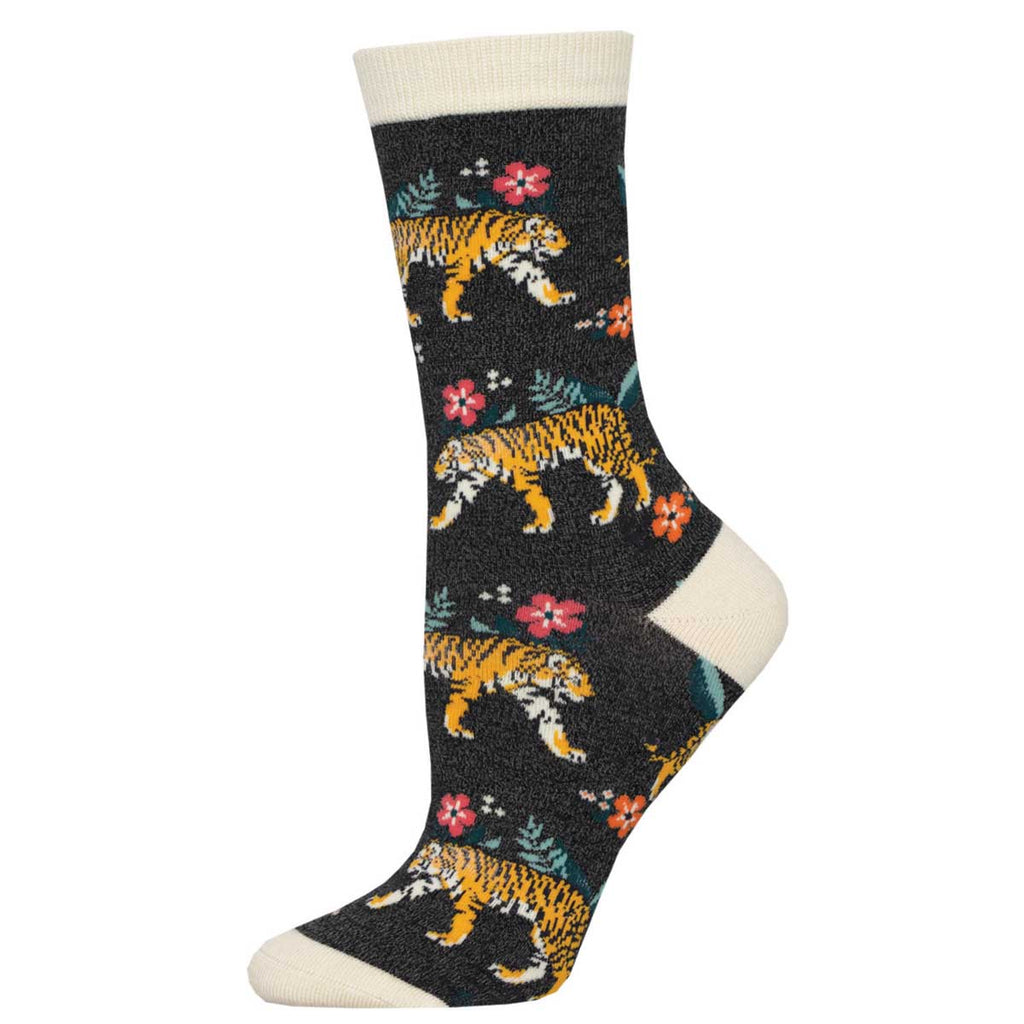 Cute Tiger Socks for Women | Super Silky Bamboo Material by Socksmith ...