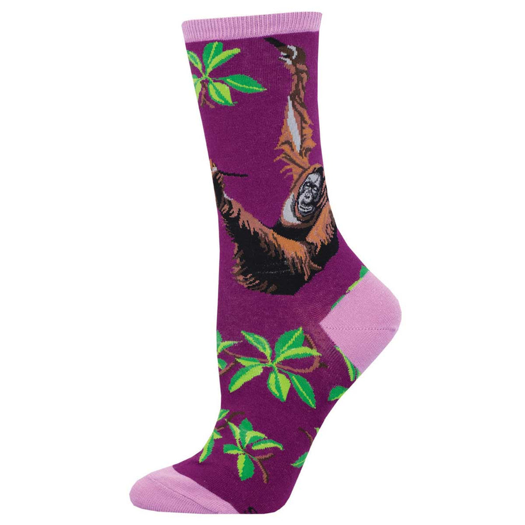 Cute Orangutan Socks for Women | Endangered Species | Socksmith ...