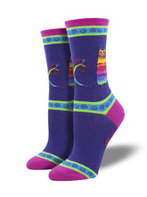 Women's Laurel Burch "Rainbow Cat" Socks