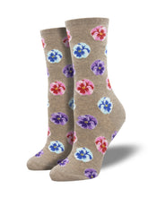 Women's "Blooming Pansies" Socks