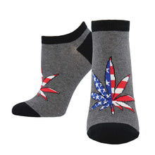 Women's Patriotic Plant Ped Socks *