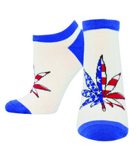 Women's Patriotic Plant Ped Socks *