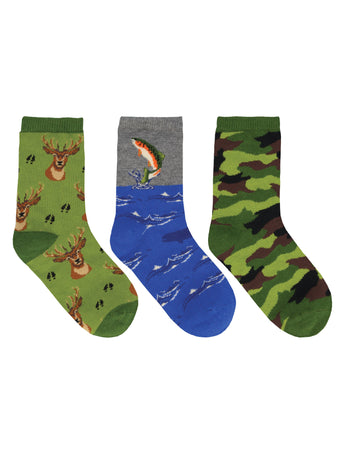Buy Kid’s Fish and Game Socks | Socksmith