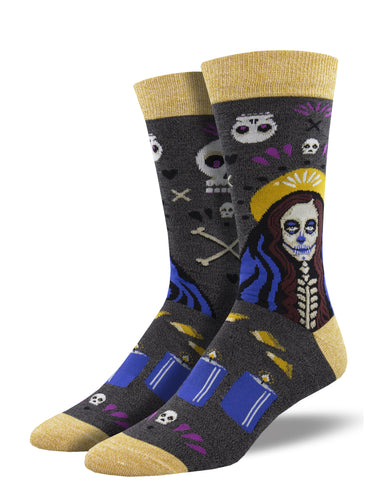 Bamboo Wicked Voodoo Skeleton Socks for Men - Shop Now | Socksmith