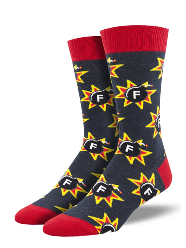 Men's dress socks - F Bomb