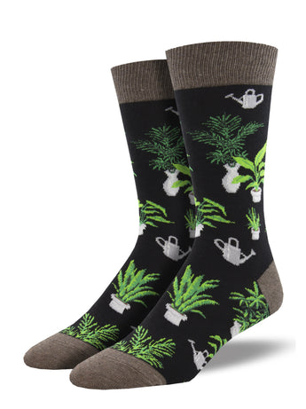 Men's Dress Socks - Plants