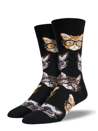 Hipster Cat Socks for Men - Shop Now | Socksmith