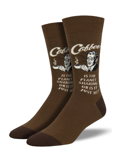 Retro Spoof Coffee Socks for Men - Shop Now | Socksmith