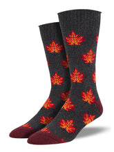 Recycled Cotton - Maple Leaf Socks Made In USA | Socksmith