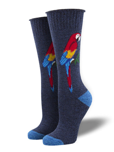 Recycled Wool - Parrots Socks Made In USA | Socksmith