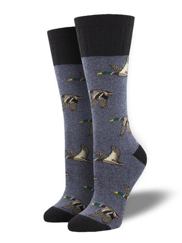 Recycled Wool - Flying Ducks Socks Made In USA | Socksmith