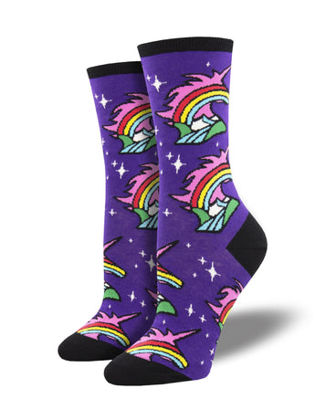 Rainbow Unicorn Socks for Women - Shop Now | Socksmith