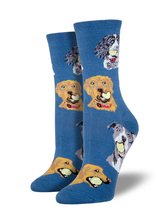 Dog with Ball Socks for Women - Shop Now | Socksmith