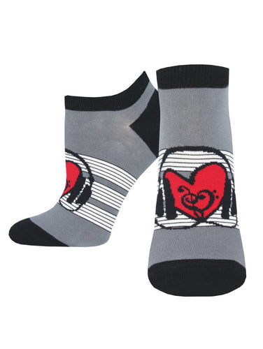 Heart Beats Ped Socks for Women - Shop Now | Socksmith