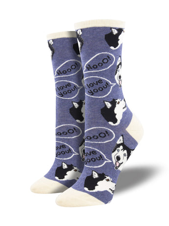 Women's Husky Dog Socks | Socksmith