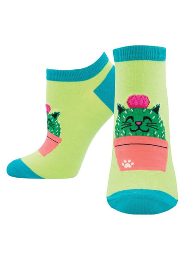 Kitty Cactus Ped Socks for Women - Shop Now | Socksmith