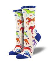Laurel Burch Dancing Horses Socks for Women - Shop Now | Socksmith